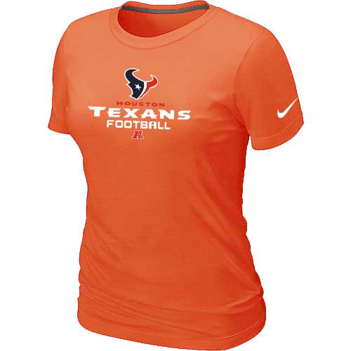 Nike Houston Texans Women's Critical Victory NFL T-Shirt - Orange